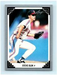 Steve Olin #94 Baseball Cards 1991 Leaf Prices