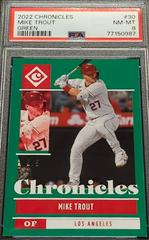 Mike Trout [Green] #30 Baseball Cards 2022 Panini Chronicles Prices