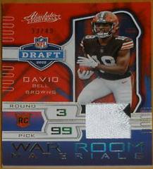 David Bell [Gold] #32 Football Cards 2022 Panini Absolute War Room Materials Prices