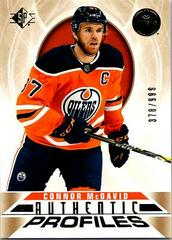 Connor McDavid #AP-1 Hockey Cards 2022 SP Authentic Profiles Prices