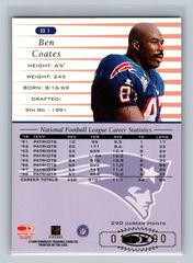 Ben Coates [Career Stat Line] #81 Football Cards 1999 Panini Donruss Prices