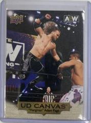 Hangman Adam Page [Gold] Wrestling Cards 2022 Upper Deck AEW UD Canvas Prices