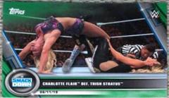 Charlotte Flair def. Trish Stratus [Green] Wrestling Cards 2020 Topps WWE Women's Division Prices
