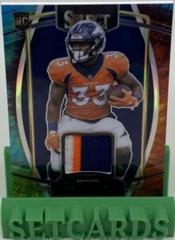 Javonte Williams [Tie Dye] #RSW-JWI Football Cards 2021 Panini Select Rookie Swatches Prices