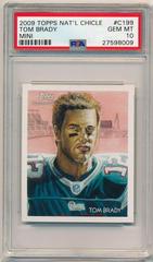 Tom Brady [Mini Chicle Back] #C199 Football Cards 2009 Topps National Chicle Prices