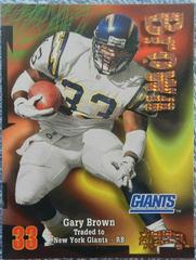 Gary Brown [Super Rave] Football Cards 1998 Skybox Thunder Prices