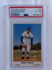 Sandy Koufax Baseball Cards 1961 Bell Brand Dodgers Prices