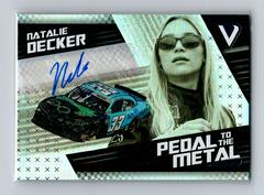 Natalie Decker [Autograph] #13 Racing Cards 2022 Panini Chronicles Nascar Pedal to the Metal Prices