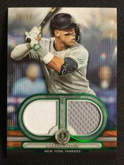 Aaron Judge [Green Single Player] #DR-AJ Baseball Cards 2024 Topps Tribute Dual Relic Prices