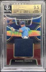 Wander Franco [Tri Color] Baseball Cards 2022 Panini Select Rookie Jumbo Swatch Prices