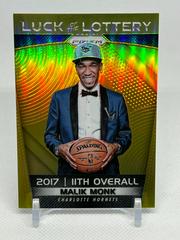 Malik Monk [Gold Prizm] #MMO Basketball Cards 2017 Panini Prizm Luck of the Lottery Prices