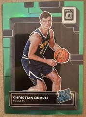 Christian Braun [Green] #238 Basketball Cards 2022 Panini Donruss Optic Prices