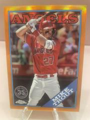 Mike Trout [Orange] Baseball Cards 2023 Topps Chrome Update 1988 Prices