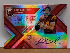 Sam Darnold [Autograph Red Status Die Cut] #101 Football Cards 2018 Panini Elite Draft Picks Prices