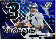 Russell Wilson [Blue] #BN-RW Football Cards 2022 Panini Zenith Behind the Numbers Prices