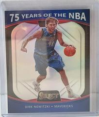 Dirk Nowitzki Basketball Cards 2021 Panini Select 75 Years of the NBA Prices