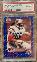 James Mills Football Cards 1991 All World CFL Prices
