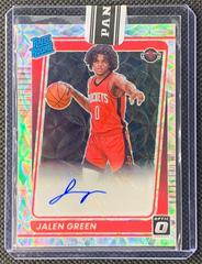 Jalen Green [Premium Box Signature] Basketball Cards 2021 Panini Donruss Optic Prices