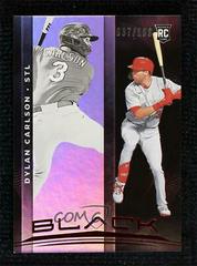 Dylan Carlson [Red] Baseball Cards 2021 Panini Chronicles Black Prices