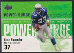 Shaun Alexander #PS-12 Football Cards 2002 Upper Deck Power Surge Prices
