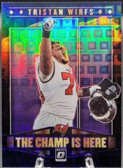 Tristan Wirfs [Black Pandora] #CH-8 Football Cards 2021 Panini Donruss Optic The Champ is Here Prices