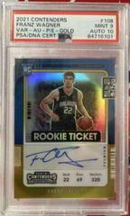 Franz Wagner [Variation Autograph Gold] #101 Basketball Cards 2021 Panini Contenders Optic Prices