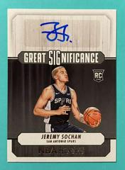 Jeremy Sochan #GS-JSH Basketball Cards 2022 Panini Hoops Great SIGnificance Autographs Prices