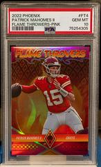 Patrick Mahomes II [Pink] #FT-4 Football Cards 2022 Panini Phoenix Flame Throwers Prices