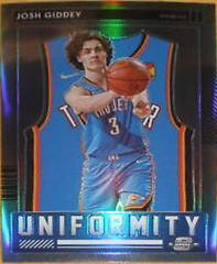 Josh Giddey #30 Basketball Cards 2021 Panini Contenders Optic Uniformity Prices