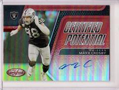 Maxx Crosby [Blue] Football Cards 2022 Panini Certified Potential Signatures Prices