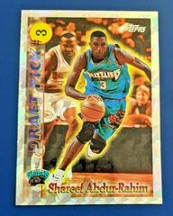 S. Abdur-Rahim Basketball Cards 1996 Topps Draft Redemption Prices