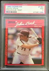 John Kruk #160 Baseball Cards 1990 Donruss Aqueous Test Prices
