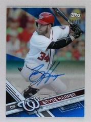 Bryce Harper [Blue] #CAAU-BH Baseball Cards 2017 Topps Clearly Authentic Autographs Prices