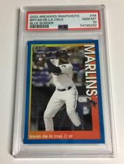 Bryan De La Cruz [Blue] #48 Baseball Cards 2022 Topps Archives Snapshots Prices