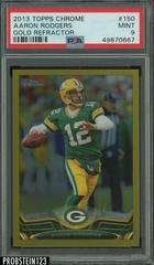 Aaron Rodgers [Gold Refractor] #150 Football Cards 2013 Topps Chrome Prices
