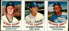 George Brett, Robin Yount, Steve Garvey [Hand Cut Panel] Baseball Cards 1977 Hostess Prices