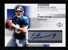 Eli Manning #FS-EM Football Cards 2004 Upper Deck Finite Signatures Prices