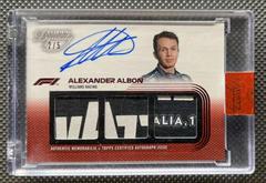 Alexander Albon [Red] #DAP-AA Racing Cards 2022 Topps Dynasty Formula 1 Autograph Patch Prices