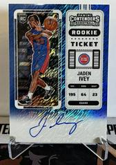 Jaden Springer [Autograph Blue Shimmer] Basketball Cards 2021 Panini Contenders Prices