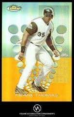 Frank Thomas [Gold Refractor] #91 Baseball Cards 2004 Finest Prices