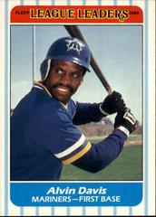 Alvin Davis Baseball Cards 1986 Fleer League Leaders Prices