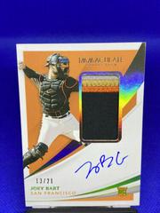 Joey Bart [Patch Autograph] Baseball Cards 2021 Panini Immaculate Collection Prices