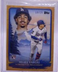 Miguel Vargas [Indian Yellow] #BT-5 Baseball Cards 2023 Topps X Bob Ross The Joy Of Budding Talents Prices