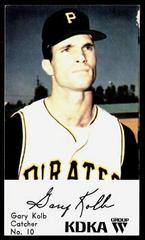Gary Kolb #10 Baseball Cards 1968 KDKA Pittsburgh Pirates Prices