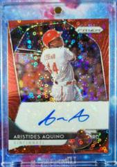 Aristides Aquino [Red Prizm] Baseball Cards 2020 Panini Prizm Rookie Autographs Prices