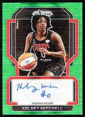 Kelsey Mitchell [Green Pulsar] Basketball Cards 2022 Panini Prizm WNBA Signatures Prices