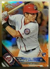 Trea Turner [Orange Refractor] #32 Baseball Cards 2016 Topps Chrome Prices