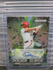 Cayden Wallace [Autograph Silver] #PS-CW Baseball Cards 2022 Panini Prizm Draft Picks Power Surge Prices