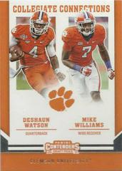 Deshaun Watson, Mike Williams Football Cards 2017 Panini Contenders Draft Picks Collegiate Connections Prices
