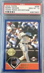 Barry Bonds [Home Team Advantage] Baseball Cards 2003 Topps Prices